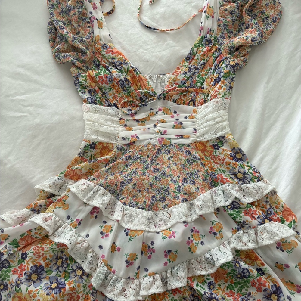 Altar'd state Aderny Floral Mini Dress